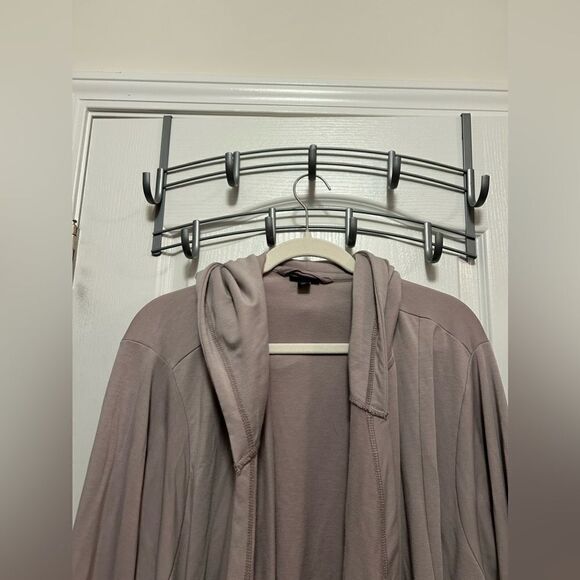 Torrid Hooded Cardigan Drape Sweater active top EUC lilac purple 5X plus size - Picture 5 of 15